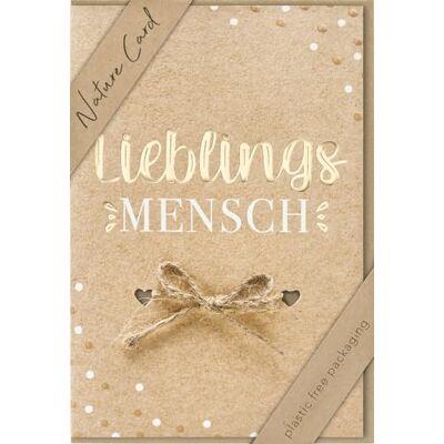bsb Carte Lieblingsmensch Papier kraft Carte avec motif Carte durable avec enveloppe Cadeau pour meilleur ami ou ami Carte d'amour et d'amitié 11,5 x 17 cm bsb Carte Lieblingsmensch Papier kraft Carte avec motif Carte durable avec enveloppe Cadeau pour meilleur ami ou ami Carte d'amour et d'amitié 11,5 x 17 cm