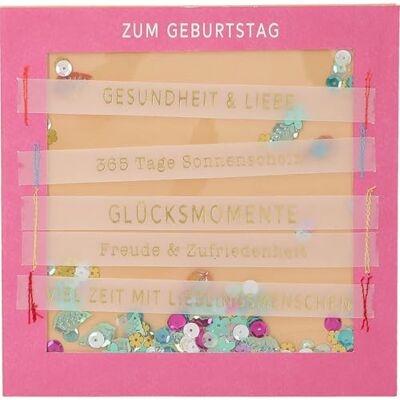 Depesche 13593.38 Paper Love Carte de vœux d'anniversaire pliante avec inscription assortie et designs colorés, sans texte à l'intérieur, carte pliante avec enveloppe Depesche 13593.38 Paper Love Carte de vœux d'anniversaire pliante avec inscription assortie et designs colorés, sans texte à l'intérieur, carte pliante avec enveloppe