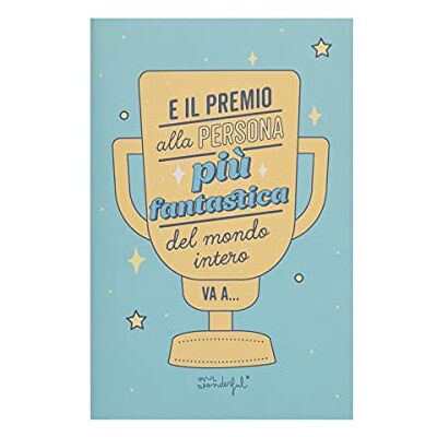 Mr. Wonderful Carte en accordéon, multicolore, standard Mr. Wonderful Carte en accordéon, multicolore, standard