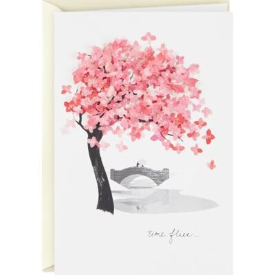 Hallmark Carte d'amour signature, Time Flies (carte d'anniversaire romantique, carte d'anniversaire, carte de fête des mères) Hallmark Carte d'amour signature, Time Flies (carte d'anniversaire romantique, carte d'anniversaire, carte de fête des mères)