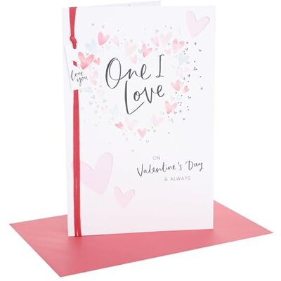 UK Greetings Carte de Saint-Valentin pour une personne que j'aime I Love You Presents Her/Lui Motif cœurs Avec enveloppe 19,4 x 29,5 cm UK Greetings Carte de Saint-Valentin pour une personne que j'aime I Love You Presents Her/Lui Motif cœurs Avec enveloppe 19,4 x 29,5 cm