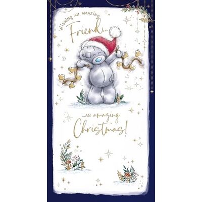 Me To You Tatty Teddy Carte de Noël pour un ami incroyable, Tatty Teddy avec clochettes 12,7 x 22,9 cm – Collection officielle de carnets de croquis Me To You Tatty Teddy Carte de Noël pour un ami incroyable, Tatty Teddy avec clochettes 12,7 x 22,9 cm – Collection officielle de carnets de croquis