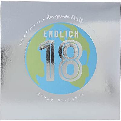 Depesche 0011694-002 Carte de vœux pop-up pour 18ème anniversaire avec enveloppe Format 15,5 x 15,5 cm Depesche 0011694-002 Carte de vœux pop-up pour 18ème anniversaire avec enveloppe Format 15,5 x 15,5 cm