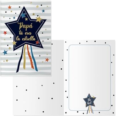 DOHE Cartes de fête des pères (6 unités) Félicitations pour papas et remerciement, avec enveloppe en papier, dimensions 11,5 x 17 cm, cartes de vœux Mon héros DOHE Cartes de fête des pères (6 unités) Félicitations pour papas et remerciement, avec enveloppe en papier, dimensions 11,5 x 17 cm, cartes de vœux Mon héros