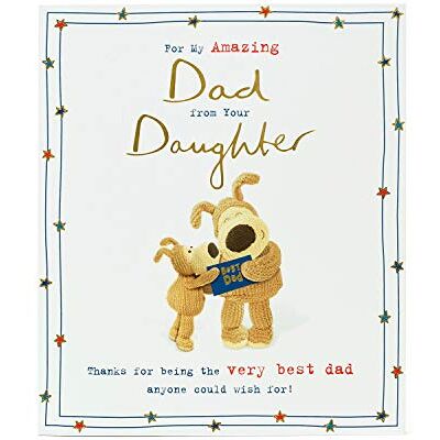 Boofle Carte d'anniversaire pour papa de la part de sa fille – Carte d'anniversaire pour papa – Carte d'anniversaire Boofle Carte d'anniversaire pour papa de la part de sa fille – Carte d'anniversaire pour papa – Carte d'anniversaire