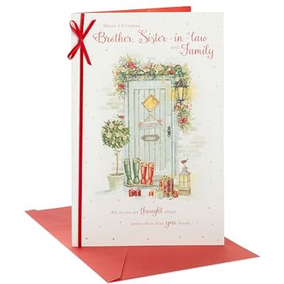 Gibson - Carte Frère & Belle-Sœur - Foil - Noël - Carte Gibson - Carte Frère & Belle-Sœur - Foil - Noël - Carte