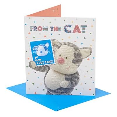 Boofle Carte de fête des pères du chat – Design mignon Boofle Carte de fête des pères du chat – Design mignon