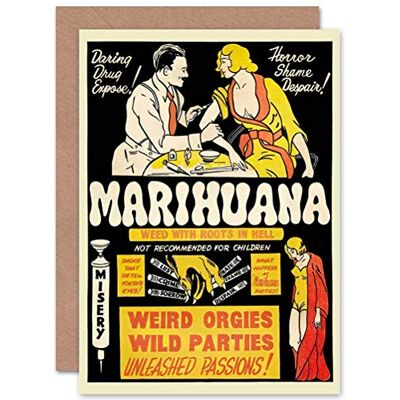 Wee Blue Coo Political Drug Abuse Marijuana Weed Weird Birthday Sealed Greeting Card Plus Envelope Blank inside Politique Bizarre Wee Blue Coo Political Drug Abuse Marijuana Weed Weird Birthday Sealed Greeting Card Plus Envelope Blank inside Politique Bizarre