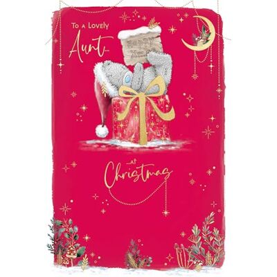 Me To You Carte de Noël Inscription To A Lovely Aunt, Tatty Teddy avec cadeau de Noël 15,2 x 22,9 cm – Collection officielle Me To You Carte de Noël Inscription To A Lovely Aunt, Tatty Teddy avec cadeau de Noël 15,2 x 22,9 cm – Collection officielle