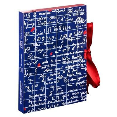 Clairefontaine 116322C Le Mur des Je t'aime, Set de correspondance 15,5x10 cm contenant 10 cartes doubles 8,25x12,8 cm et 10 enveloppes Pollen 9x14 cm Rouge corail Clairefontaine 116322C Le Mur des Je t'aime, Set de correspondance 15,5x10 cm contenant 10 cartes doubles 8,25x12,8 cm et 10 enveloppes Pollen 9x14 cm Rouge corail