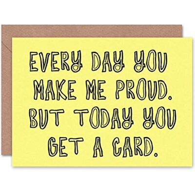 Wee Blue Coo CL1220 Carte de vœux d'anniversaire avec inscription « Every Day Fid » Wee Blue Coo CL1220 Carte de vœux d'anniversaire avec inscription « Every Day Fid »