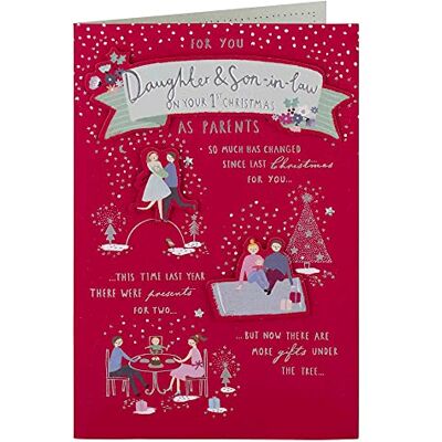 Clintons : Carte de Noël « Daughter & Son in Law » Clintons : Carte de Noël « Daughter & Son in Law »