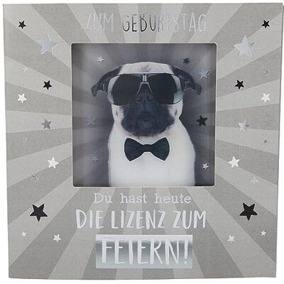 Depesche 11130-020 Carte d'anniversaire 3D pliante musicale et lumineuse 15,5 x 15,5 cm avec enveloppe assortie imprimée à l'intérieur et à l'extérieur Depesche 11130-020 Carte d'anniversaire 3D pliante musicale et lumineuse 15,5 x 15,5 cm avec enveloppe assortie imprimée à l'intérieur et à l'extérieur