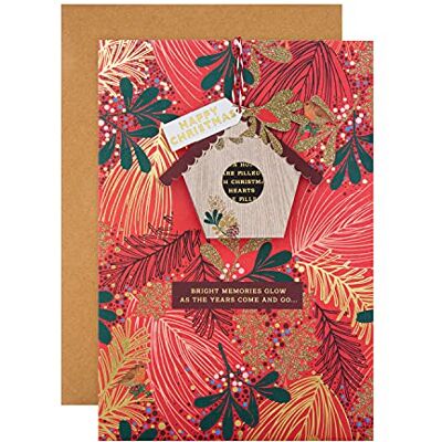 Hallmark Carte de Noël Design contemporain avec fixation à suspendre Hallmark Carte de Noël Design contemporain avec fixation à suspendre
