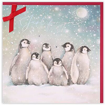Clintons : Penguin Group 1169567 Carte de Noël Multicolore 165 x 165 cm Clintons : Penguin Group 1169567 Carte de Noël Multicolore 165 x 165 cm