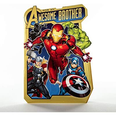 Hallmark Carte d'anniversaire pour frère Marvel Avengers Pop Out Hallmark Carte d'anniversaire pour frère Marvel Avengers Pop Out