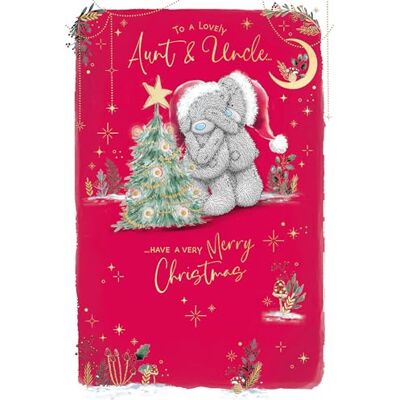 Me To You Tatty Teddy Carte de Noël de luxe pour tante et oncle 15,2 x 22,9 cm – Collection officielle Me To You Tatty Teddy Carte de Noël de luxe pour tante et oncle 15,2 x 22,9 cm – Collection officielle