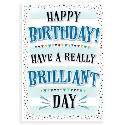 Piccadilly Greetings Piccadilly Carte d'anniversaire moderne pour homme 17,8 x 12,7 cm Piccadilly Greetings Piccadilly Carte d'anniversaire moderne pour homme 17,8 x 12,7 cm