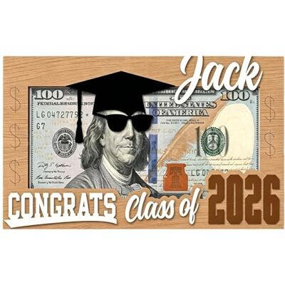 Introti Porte-monnaie réutilisable pour remise de diplôme, carte cadeau multifonction, enveloppe amusante pour remise de diplôme, lycée et université Introti Porte-monnaie réutilisable pour remise de diplôme, carte cadeau multifonction, enveloppe amusante pour remise de diplôme, lycée et université