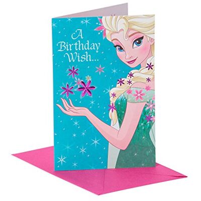 American Greetings Carte d'anniversaire pour enfants (La Reine des Neiges, Reine Elsa) American Greetings Carte d'anniversaire pour enfants (La Reine des Neiges, Reine Elsa)