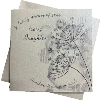 White Cotton Cards "Dandilion, condoléances Les Plus Secrets sur la Perte de Votre Fille Fait Main Carte de condoléances White Cotton Cards "Dandilion, condoléances Les Plus Secrets sur la Perte de Votre Fille Fait Main Carte de condoléances