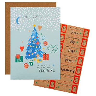 Hallmark Carte de Noël pour grand-père Motif arbre classique avec légende personnalisable Multicolore 25558890 Hallmark Carte de Noël pour grand-père Motif arbre classique avec légende personnalisable Multicolore 25558890