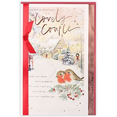 Clintons : Carte de Noël To both Robins On Branch Clintons : Carte de Noël To both Robins On Branch