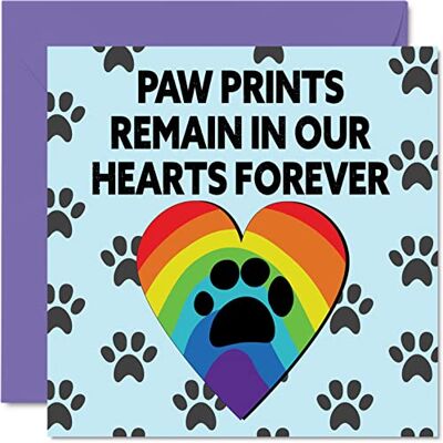 Stuff4 Cartes de condoléances pour animaux de compagnie « Thinking of You » – Paw in our Hearts – Carte de condoléances pour animaux de compagnie, cartes de deuil pour animaux de compagnie, cartes de vœux de Stuff4 Cartes de condoléances pour animaux de compagnie « Thinking of You » – Paw in our Hearts – Carte de condoléances pour animaux de compagnie, cartes de deuil pour animaux de compagnie, cartes de vœux de