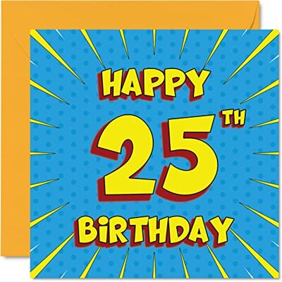 Stuff4 Cartes d'anniversaire amusantes pour homme et femme – Bande dessinée – Carte d'anniversaire pour sœur, tante, oncle, fils, fille, frère, cousin, neveu, nièce, 145 mm x 145 mm, carte de vœux pour 25e Stuff4 Cartes d'anniversaire amusantes pour homme et femme – Bande dessinée – Carte d'anniversaire pour sœur, tante, oncle, fils, fille, frère, cousin, neveu, nièce, 145 mm x 145 mm, carte de vœux pour 25e
