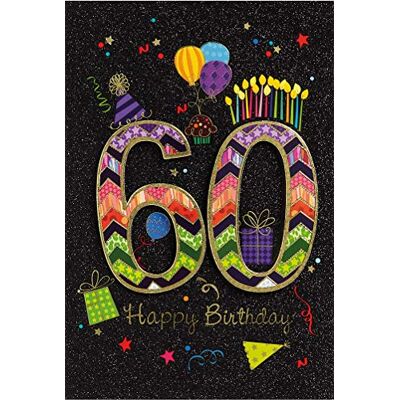 bsb Carte d'anniversaire 60e anniversaire femme et homme – Carte d'anniversaire en 11,5 x 17 cm – Carte d'anniversaire avec motif de fête – Carte d'anniversaire 60 ans avec enveloppe – Cartes d'anniversaire bsb Carte d'anniversaire 60e anniversaire femme et homme – Carte d'anniversaire en 11,5 x 17 cm – Carte d'anniversaire avec motif de fête – Carte d'anniversaire 60 ans avec enveloppe – Cartes d'anniversaire