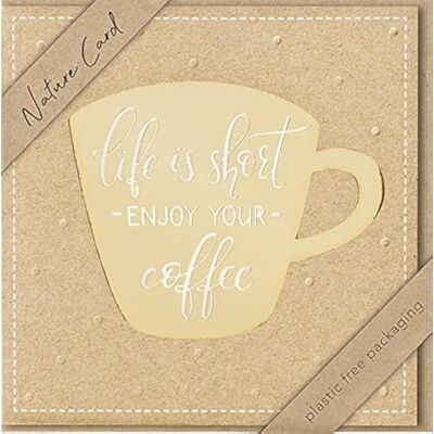 bsb Life is short enjoy your coffee Carte avec superbe motif Carte durable avec enveloppe Cadeau pour meilleure amie et ami Carte d'amour et d'amitié 15,5 x 15,5 cm bsb Life is short enjoy your coffee Carte avec superbe motif Carte durable avec enveloppe Cadeau pour meilleure amie et ami Carte d'amour et d'amitié 15,5 x 15,5 cm