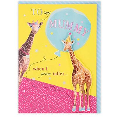 Clintons : Party Girafes Carte d'anniversaire pour maman 127 x 178 mm Clintons : Party Girafes Carte d'anniversaire pour maman 127 x 178 mm