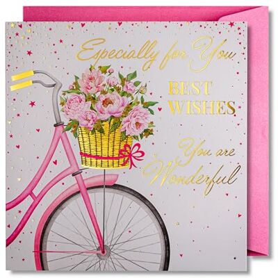 Carte d'anniversaire pour femme Carte d'anniversaire joyeuse avec enveloppe pleine de brillance et de lumière scintillante qui se reflète dans le nombre scintillant et les imprimés colorés Carte d'anniversaire pour femme Carte d'anniversaire joyeuse avec enveloppe pleine de brillance et de lumière scintillante qui se reflète dans le nombre scintillant et les imprimés colorés