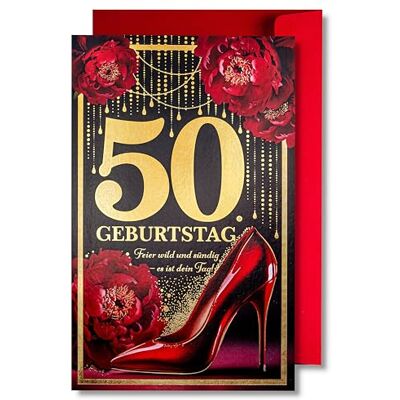 Carte d'anniversaire pour femme Carte d'anniversaire joyeuse avec enveloppe pleine de brillance et de lumière scintillante qui se reflète dans le nombre scintillant et les imprimés colorés Carte d'anniversaire pour femme Carte d'anniversaire joyeuse avec enveloppe pleine de brillance et de lumière scintillante qui se reflète dans le nombre scintillant et les imprimés colorés