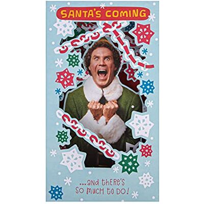 Hallmark Carte de Noël Motif 3D Warner Bros Elfe Hallmark Carte de Noël Motif 3D Warner Bros Elfe