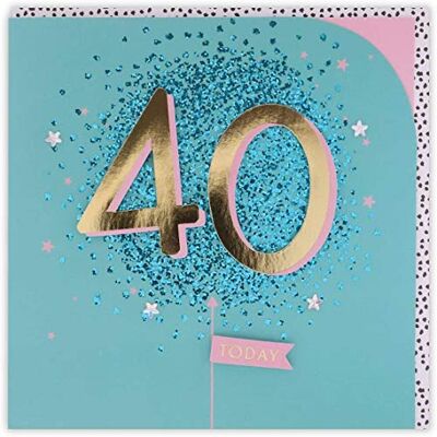 Clintons : Grande carte de vœux d'anniversaire 40 pièces jointes Multicolore 159 x 159 mm Clintons : Grande carte de vœux d'anniversaire 40 pièces jointes Multicolore 159 x 159 mm