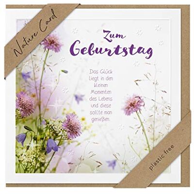 bsb Carte d'anniversaire Carte de la nature Cartes durables pour anniversaire Avec enveloppe Carte d'anniversaire pour femme et homme 11,5 x 17 cm bsb Carte d'anniversaire Carte de la nature Cartes durables pour anniversaire Avec enveloppe Carte d'anniversaire pour femme et homme 11,5 x 17 cm