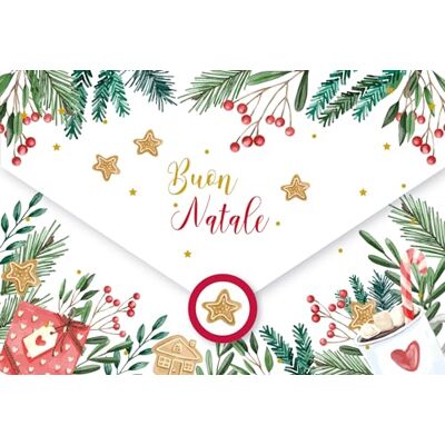 Creative Carte de vœux de Noël italienne format 16 x 11 porte-argent cadeau de Noël 96-910 Creative Carte de vœux de Noël italienne format 16 x 11 porte-argent cadeau de Noël 96-910