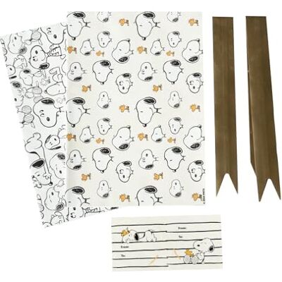 Grupo Erik : Set de cartes cadeaux Snoopy Kit d'emballage cadeau, 2 feuilles 50 x 70 cm + ruban et autocollant personnalisés, paquets cadeaux personnalisés, carte cadeau enfant ou fille Grupo Erik : Set de cartes cadeaux Snoopy Kit d'emballage cadeau, 2 feuilles 50 x 70 cm + ruban et autocollant personnalisés, paquets cadeaux personnalisés, carte cadeau enfant ou fille