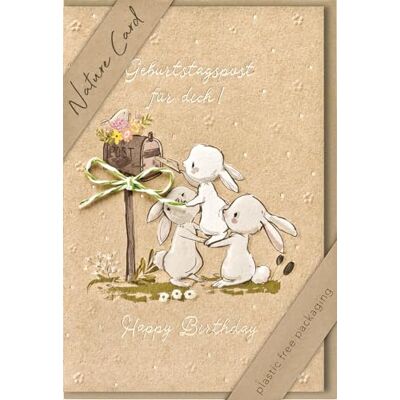 bsb Carte d'anniversaire Nature Card Cartes d'anniversaire durables Cartes d'anniversaire avec enveloppe Carte d'anniversaire pour femmes et hommes Carte de félicitations 11,5 x 17 cm bsb Carte d'anniversaire Nature Card Cartes d'anniversaire durables Cartes d'anniversaire avec enveloppe Carte d'anniversaire pour femmes et hommes Carte de félicitations 11,5 x 17 cm