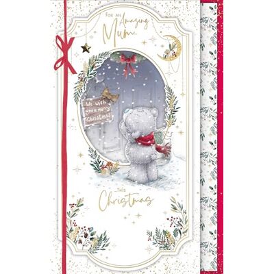 Me To You Tatty Teddy Carte de Noël faite à la main Inscription To An Amazing Mum avec insert en papier illustré 17,8 x 27,9 cm – Collection officielle Me To You Tatty Teddy Carte de Noël faite à la main Inscription To An Amazing Mum avec insert en papier illustré 17,8 x 27,9 cm – Collection officielle