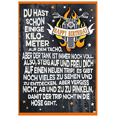 Depesche 0011673-039 Carte d'anniversaire originale avec inscription en allemand et éléments mobiles 14,8 x 21 cm Depesche 0011673-039 Carte d'anniversaire originale avec inscription en allemand et éléments mobiles 14,8 x 21 cm
