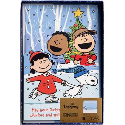 DaySpring Peanuts May Your Christmas Shine Bright 18 cartes de Noël avec enveloppes (U1010) DaySpring Peanuts May Your Christmas Shine Bright 18 cartes de Noël avec enveloppes (U1010)