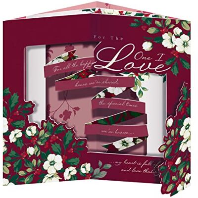 Hallmark Carte de Noël pour l'être aimé de – Design 3D avec message chaleureux Hallmark Carte de Noël pour l'être aimé de – Design 3D avec message chaleureux