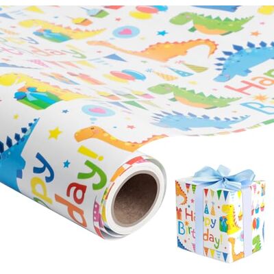 Romon Papier cadeau, 43 x 300 cm, rouleau de papier cadeau, carte cadeau mignonne pour enfants, anniversaire, début de l'école pour la Saint Valentin, fête de Valentine's Day DIY Romon Papier cadeau, 43 x 300 cm, rouleau de papier cadeau, carte cadeau mignonne pour enfants, anniversaire, début de l'école pour la Saint Valentin, fête de Valentine's Day DIY