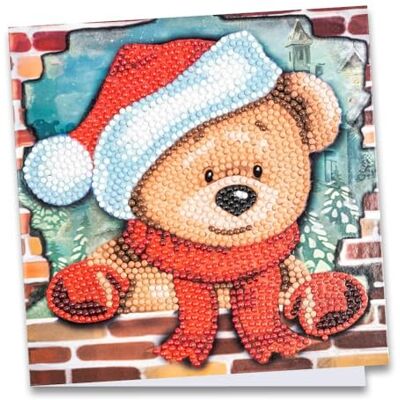 Ideen mit Herz Carte de vœux diamant 16 x 16 cm 370 g/m² Avec enveloppe et outils (noël) Ideen mit Herz Carte de vœux diamant 16 x 16 cm 370 g/m² Avec enveloppe et outils (noël)