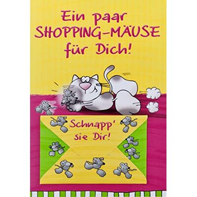 Perleberg Carte de monnaie générale – Collection Lifestyle – Carte pour cadeau en argent avec motif souris et chat et enveloppe d'argent – Cartes de monnaie avec enveloppe assortie – Carte cadeau en Perleberg Carte de monnaie générale – Collection Lifestyle – Carte pour cadeau en argent avec motif souris et chat et enveloppe d'argent – Cartes de monnaie avec enveloppe assortie – Carte cadeau en