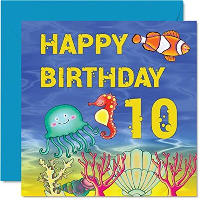 Stuff4 Carte d'anniversaire pour 10e anniversaire garçon et fille – Carte d'anniversaire pour garçon et fille de 10 ans – Carte d'anniversaire pour lui, elle, carte de vœux pour fils, neveu, petit-fils, fille, frère 145 mm x 145 mm Stuff4 Carte d'anniversaire pour 10e anniversaire garçon et fille – Carte d'anniversaire pour garçon et fille de 10 ans – Carte d'anniversaire pour lui, elle, carte de vœux pour fils, neveu, petit-fils, fille, frère 145 mm x 145 mm