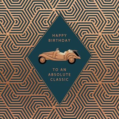 Me To You Hotchpotch Carte d'anniversaire de luxe avec motif voiture classique – Carte de vœux carrée Londres Me To You Hotchpotch Carte d'anniversaire de luxe avec motif voiture classique – Carte de vœux carrée Londres