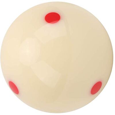 VGEBY Point-Spot Cue, 57,2 mm Dot-Spot Practice Cue Ball Pool Ballon d'entraînement Standard(Point Rouge) VGEBY Point-Spot Cue, 57,2 mm Dot-Spot Practice Cue Ball Pool Ballon d'entraînement Standard(Point Rouge)